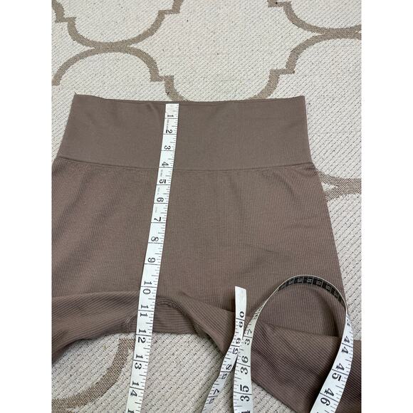 Madewell MWL Seamless 7/8 Ribbed High Waisted Leggings, size small-medium, NF342 - Picture 5 of 9